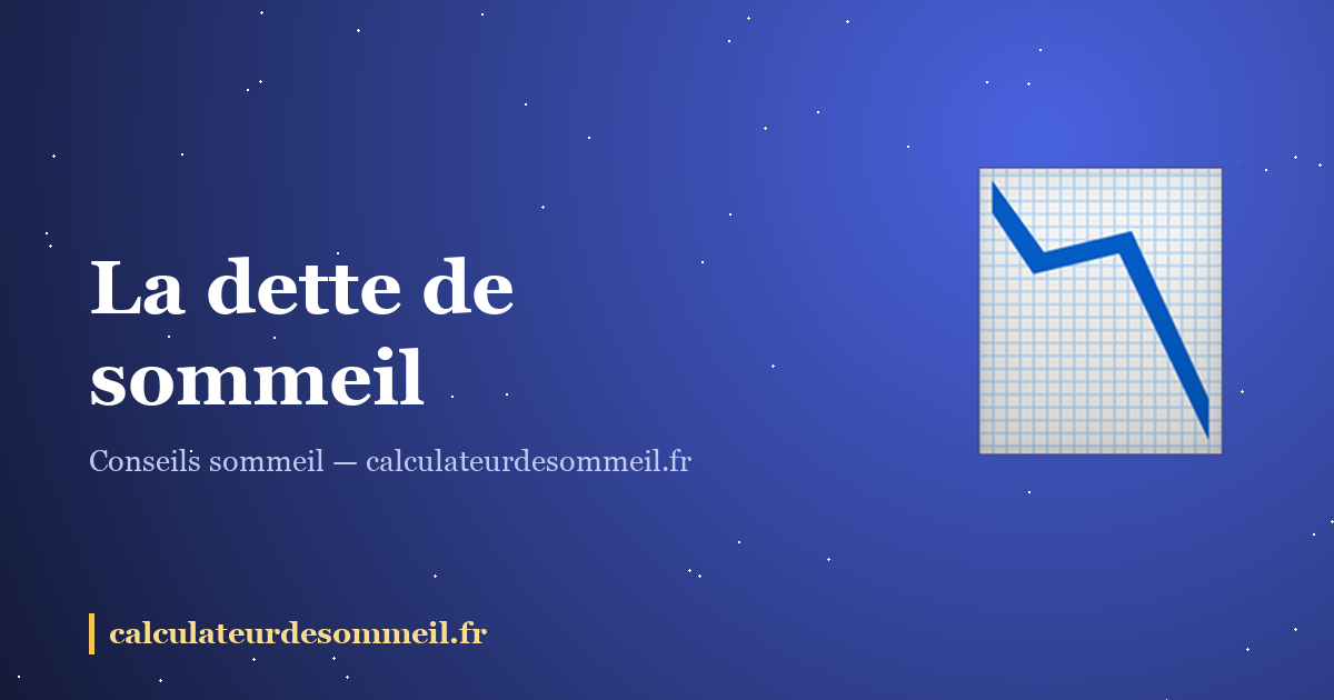 La dette de sommeil : ce que vous coûtent vraiment vos nuits trop courtes : illustration
