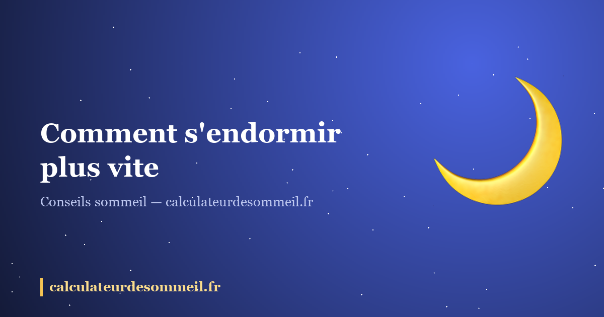Comment s'endormir plus vite : les 10 techniques efficaces : illustration