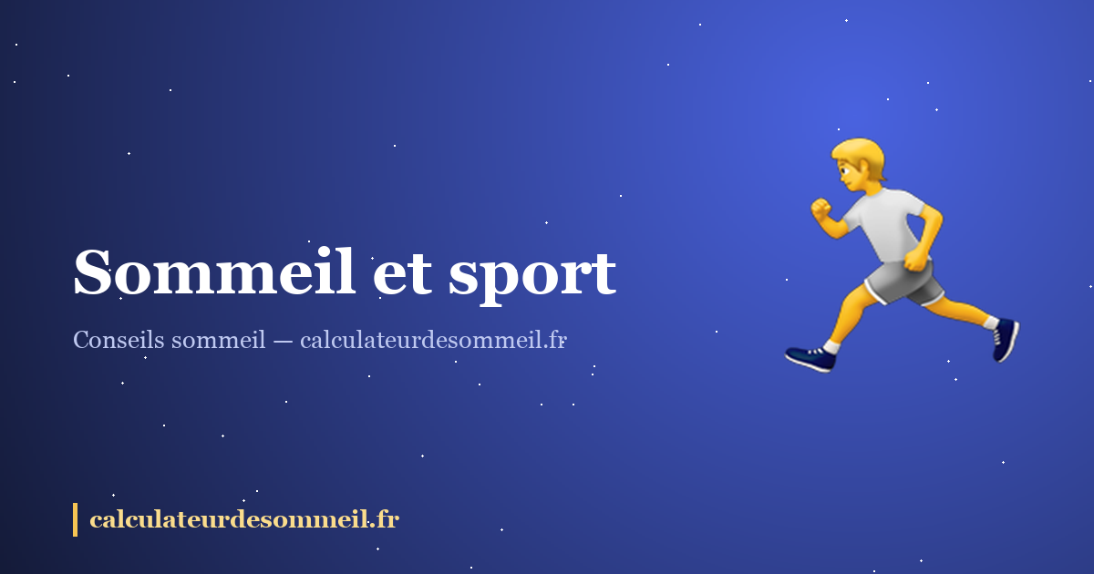 Sommeil et sport : le duo gagnant (si on respecte les horaires) : illustration
